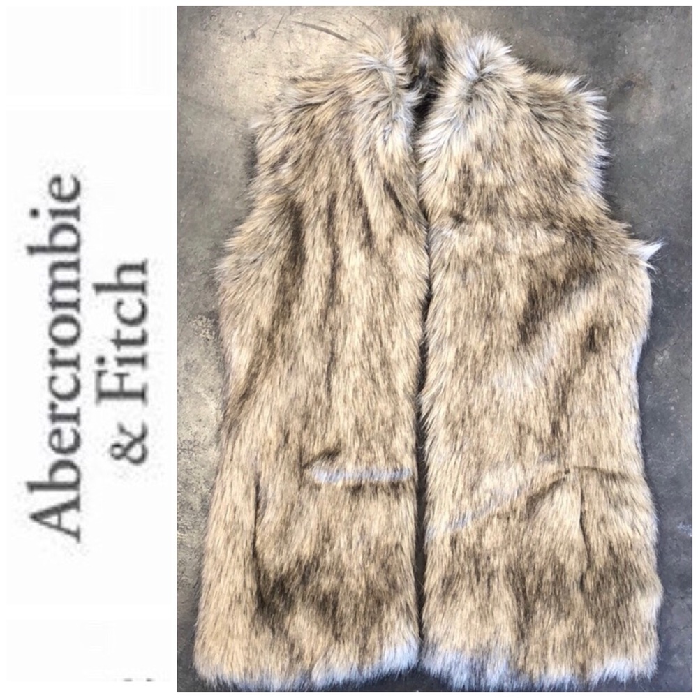 Abercrombie & Fitch faux fur NWOT vest medium